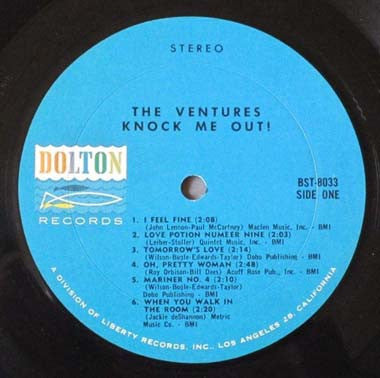 The Ventures : Knock Me Out! (LP, Album)