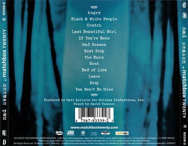 Matchbox Twenty : Mad Season (CD, Album, Enh)