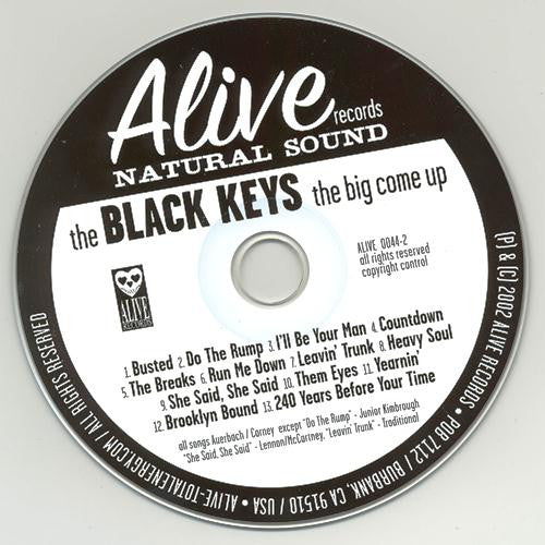 The Black Keys : The Big Come Up (CD, Album, RP)