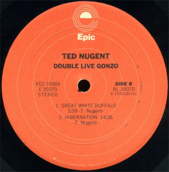 Ted Nugent : Double Live Gonzo! (2xLP, Album, Pit)