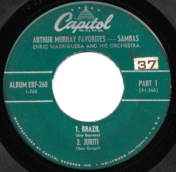 Enric Madriguera And His Orchestra : Sambas (2x7", Album, EP)