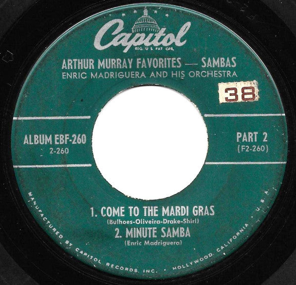 Enric Madriguera And His Orchestra : Sambas (2x7", Album, EP)