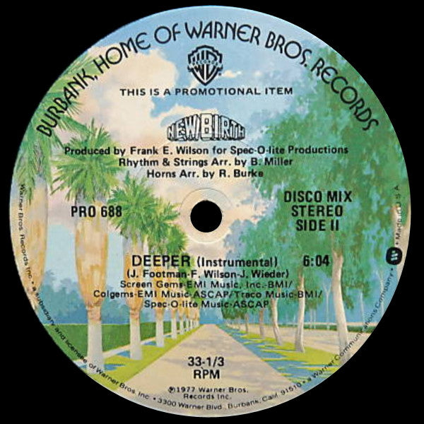 New Birth : Deeper (12", Promo)