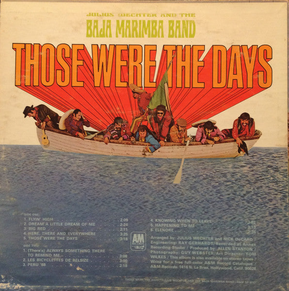 Julius Wechter And Baja Marimba Band : Those Were The Days (LP, Album, Promo, Mon)
