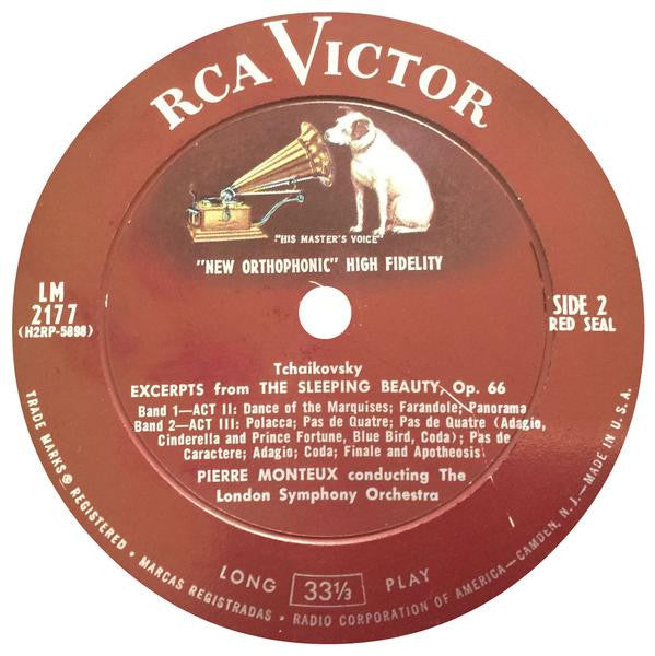 Tchaikovsky* - Pierre Monteux Conducting The London Symphony Orchestra : Excerpts From The Sleeping Beauty (LP, Album, Mono)