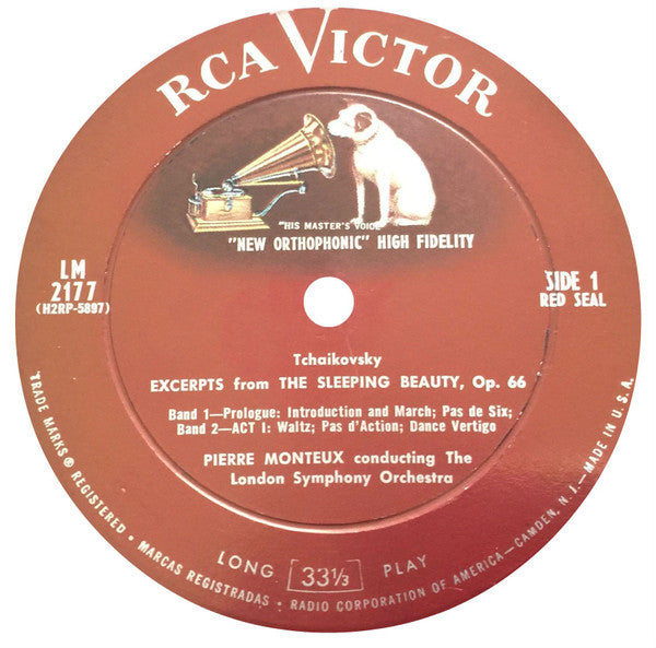 Tchaikovsky* - Pierre Monteux Conducting The London Symphony Orchestra : Excerpts From The Sleeping Beauty (LP, Album, Mono)
