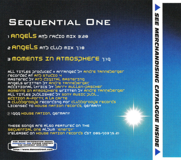 Sequential One : Angels / Moments In Atmosphere (CD, Maxi)
