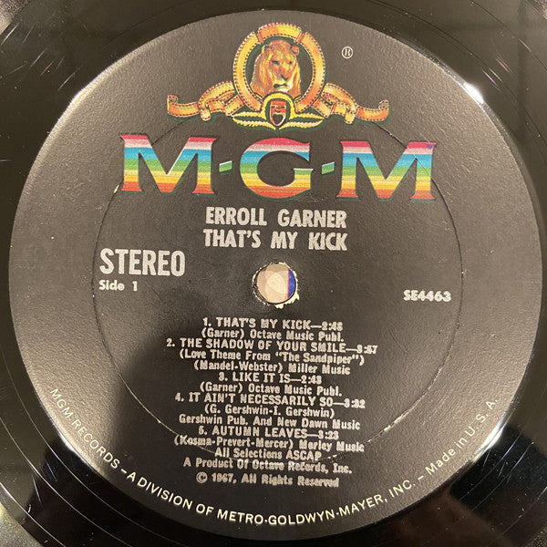 Erroll Garner : That's My Kick (LP, Album)