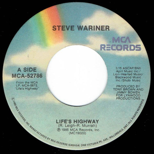 Steve Wariner : Life's Highway (7", Single)