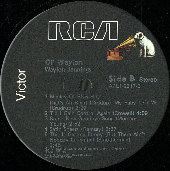 Waylon Jennings : Ol' Waylon (LP, Album, Ind)