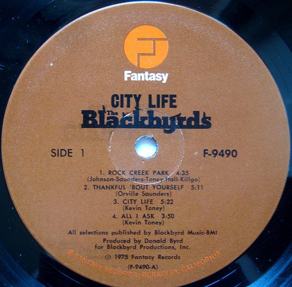 The Blackbyrds : City Life (LP, Album, Gat)