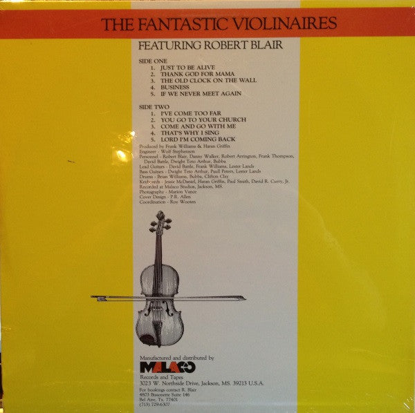 The Fantastic Violinaires* Featuring Robert Blair : The Fantastic Violinaires (LP, Album)