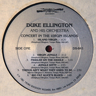 Duke Ellington And His Orchestra : Concert In The Virgin Islands (LP, Album, RE, RM)
