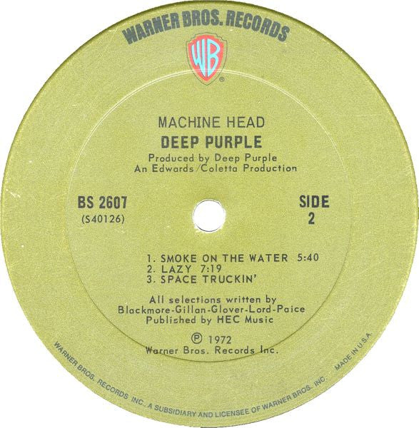 Deep Purple : Machine Head (LP, Album)