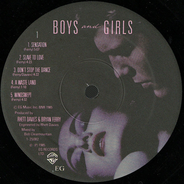 Bryan Ferry : Boys And Girls (LP, Album, Spe)