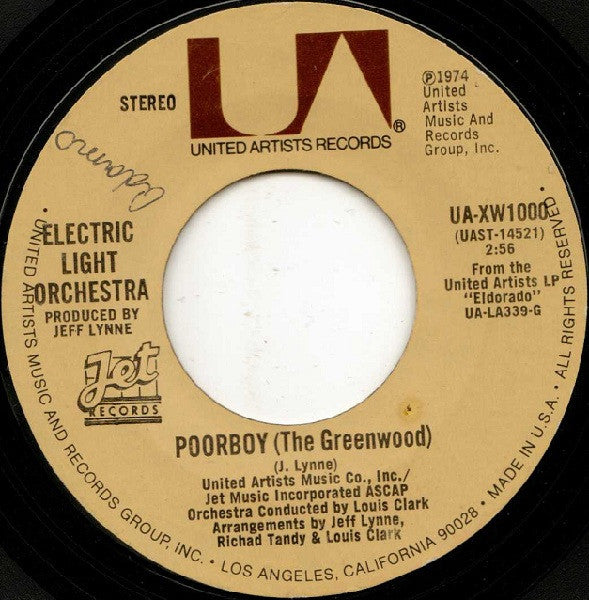 Electric Light Orchestra : Telephone Line (7", Single, Styrene, Ter)