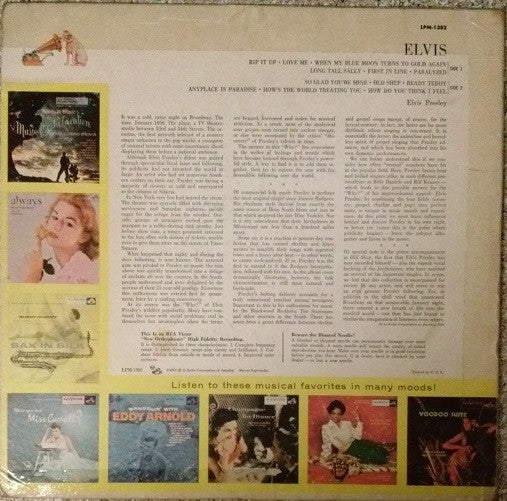 Elvis Presley : Elvis (LP, Album, Mono, Ind)