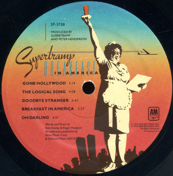 Supertramp : Breakfast In America (LP, Album, Mon)