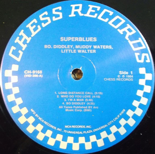 Bo Diddley, Little Walter, Muddy Waters : Super Blues (LP, Album, RE)