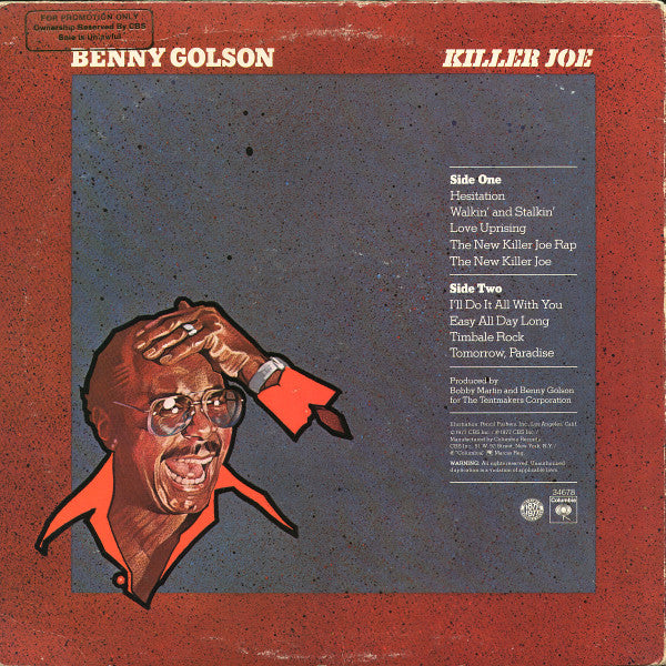 Benny Golson : Killer Joe (LP, Album, Promo)