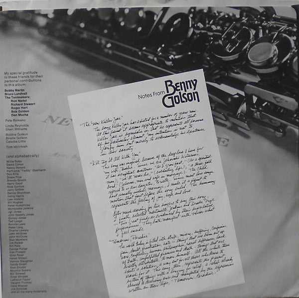 Benny Golson : Killer Joe (LP, Album, Promo)