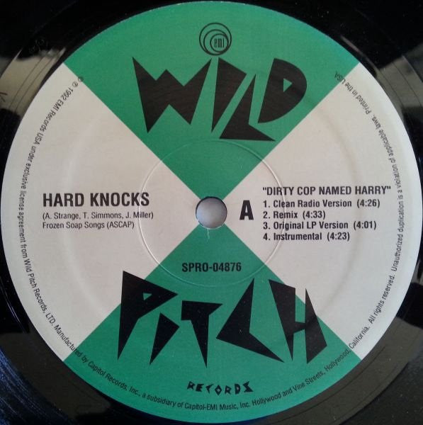 Hard Knocks : Dirty Cop Named Harry (12", Promo)