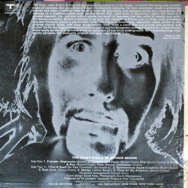 The Crazy World Of Arthur Brown : The Crazy World Of Arthur Brown (LP, Album, RE, Pre)