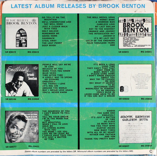 Brook Benton : Hit Record (7", Styrene)
