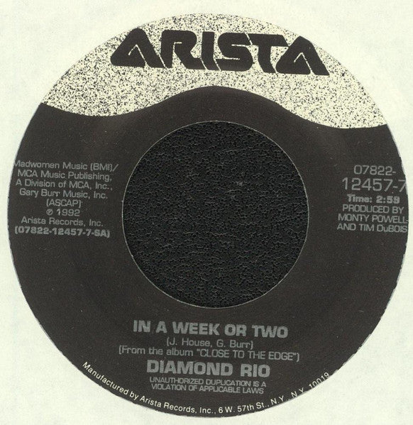 Diamond Rio : In A Week Or Two (7", Single)