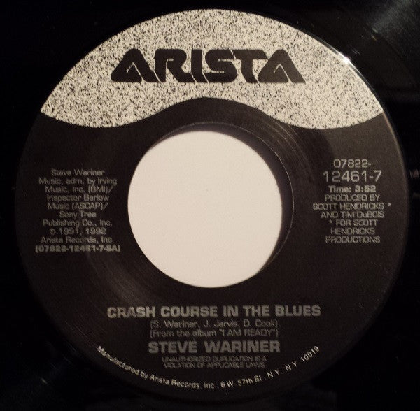 Steve Wariner : Crash Course In The Blues (7", Single)