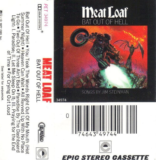 Meat Loaf : Bat Out Of Hell (Cass, Album, RE, Mat)