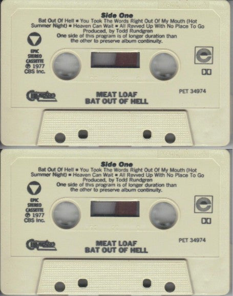 Meat Loaf : Bat Out Of Hell (Cass, Album, RE, Mat)