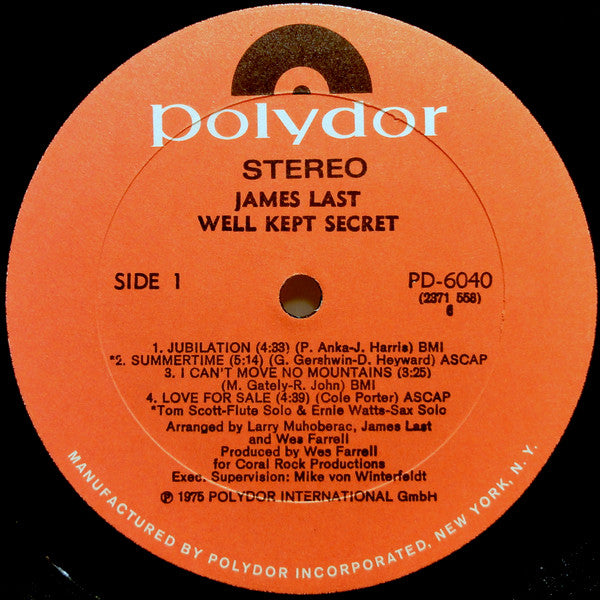 James Last : Well Kept Secret (LP)