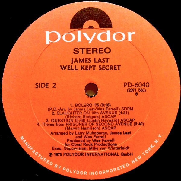 James Last : Well Kept Secret (LP)