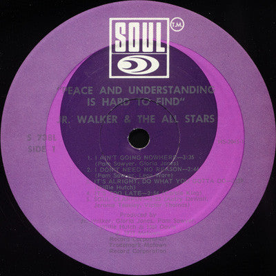 Jr. Walker & The All Stars* : Peace & Understanding Is Hard To Find (LP, Album)