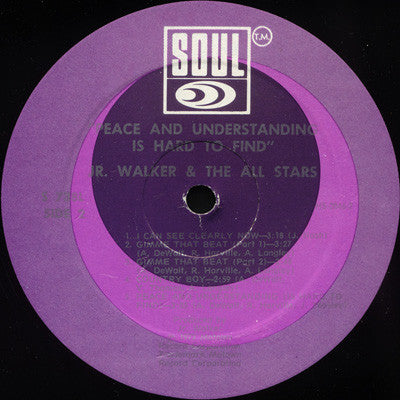 Jr. Walker & The All Stars* : Peace & Understanding Is Hard To Find (LP, Album)