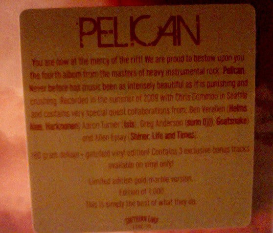 Pelican (2) : What We All Come To Need (2xLP, Album, Ltd, RE, Gol)