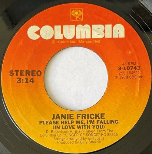 Janie Fricke : Please Help Me, I'm Falling (In Love With You) / Get Ready For My World (7", Single)