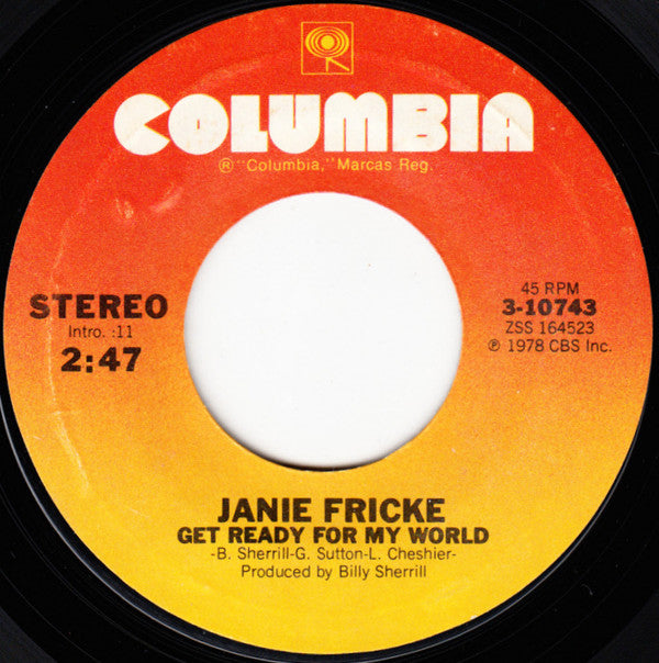 Janie Fricke : Please Help Me, I'm Falling (In Love With You) / Get Ready For My World (7", Single)