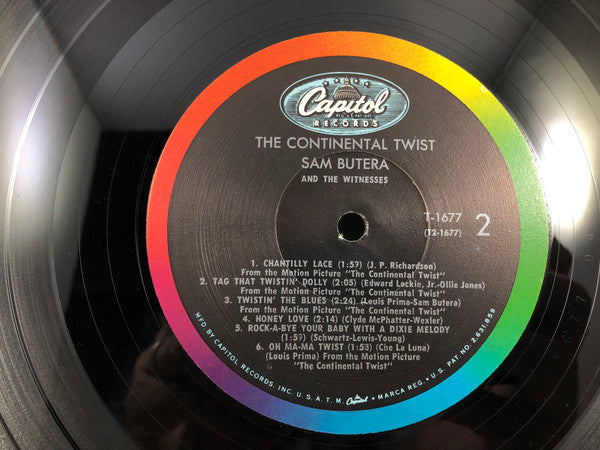 Sam Butera And The Witnesses : The Continental Twist (LP, Album)