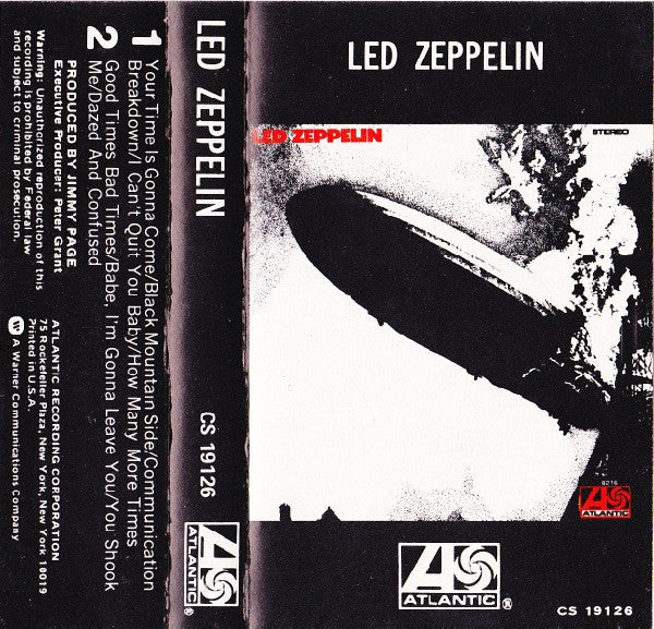 Led Zeppelin : Led Zeppelin (Cass, Album, RE)