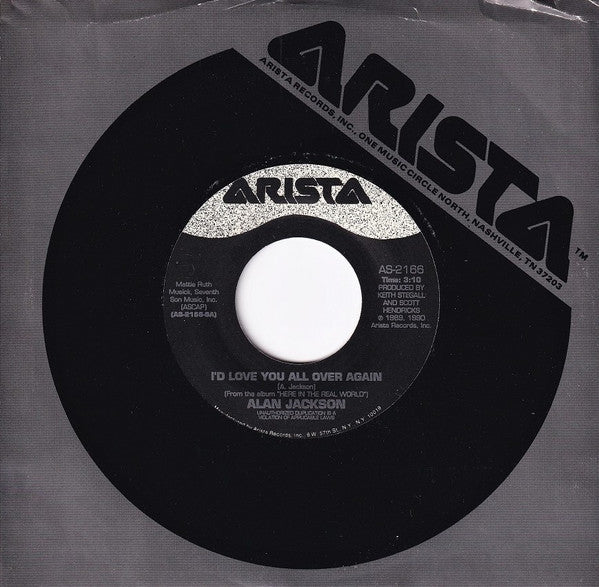 Alan Jackson (2) : I'd Love You All Over Again (7", Single)