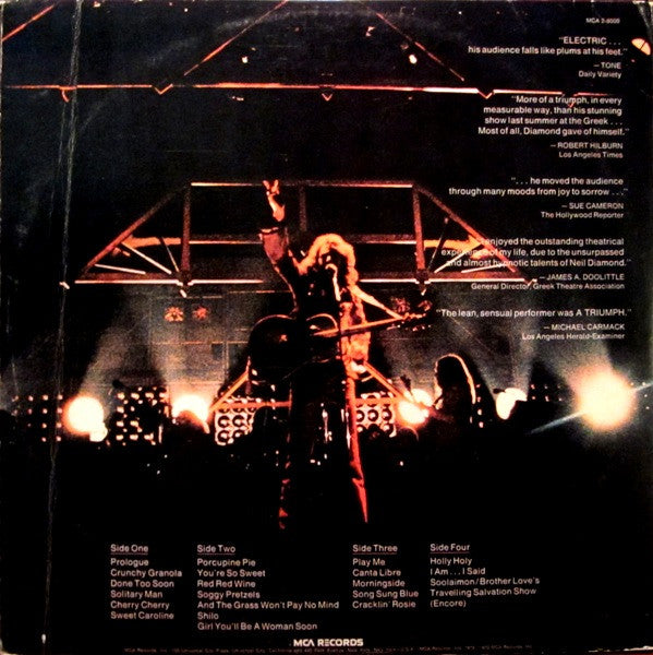 Neil Diamond : Hot August Night (2xLP, Album, Club)