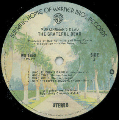 The Grateful Dead : Workingman's Dead (LP, Album, RP, Win)