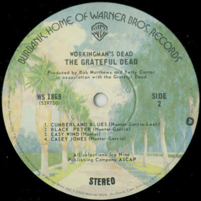 The Grateful Dead : Workingman's Dead (LP, Album, RP, Win)