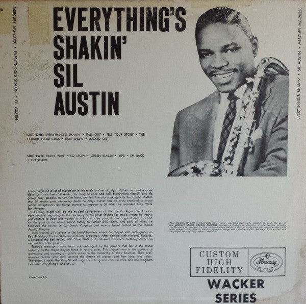 Sil Austin And His Orchestra : Everything's Shakin' (LP, Mono)