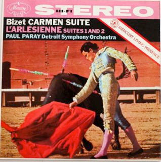 Bizet*, Paray*, Detroit Symphony Orchestra : Bizet Carmen Suite: L'Arlésienne Suites 1 & 2 (LP)