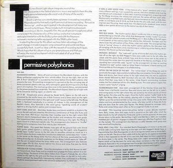 Enoch Light And The Light Brigade : Permissive Polyphonics (LP, Album)