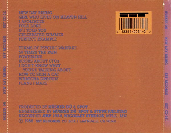 Hüsker Dü : New Day Rising (CD, Album, RE, JVC)