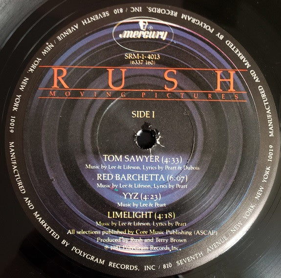 Rush : Moving Pictures (LP, Album, PRC)